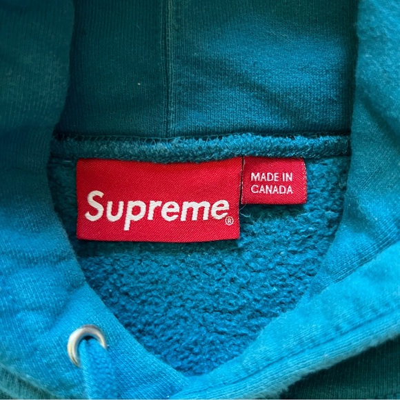 Supreme Illegal Business Hoodie SS18 Dark Aqua Size XL - Picture 2 of 6